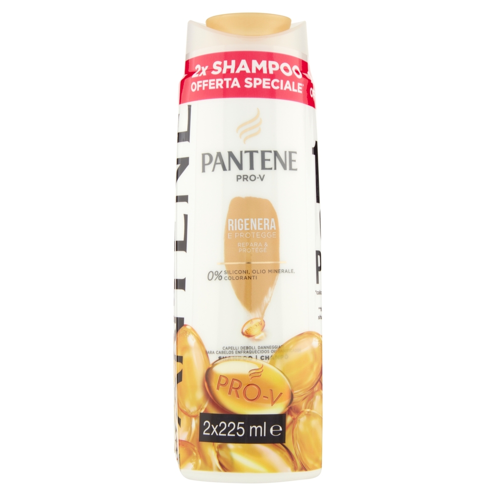 Pantene Pro-V Shampoo Rigenera e Protegge 2x225 ml